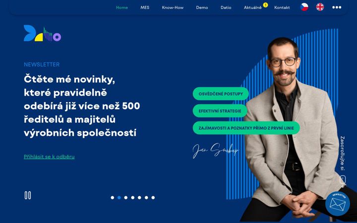 Screenshot von datiosoftware.cz