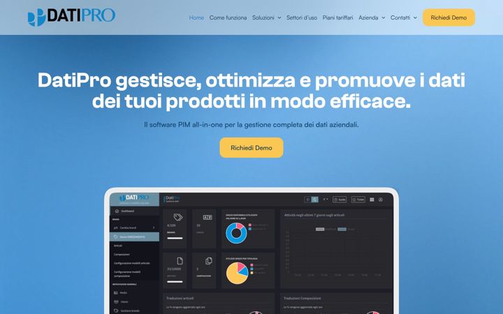 Screenshot von datipro.it