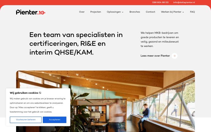 Screenshot van datispienter.nl