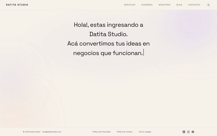 Screenshot of datitastudio.com