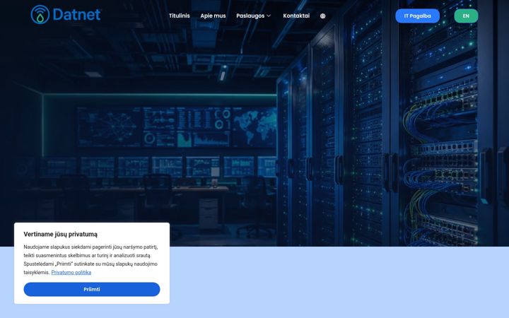 Capture d'écran de datnet.lt