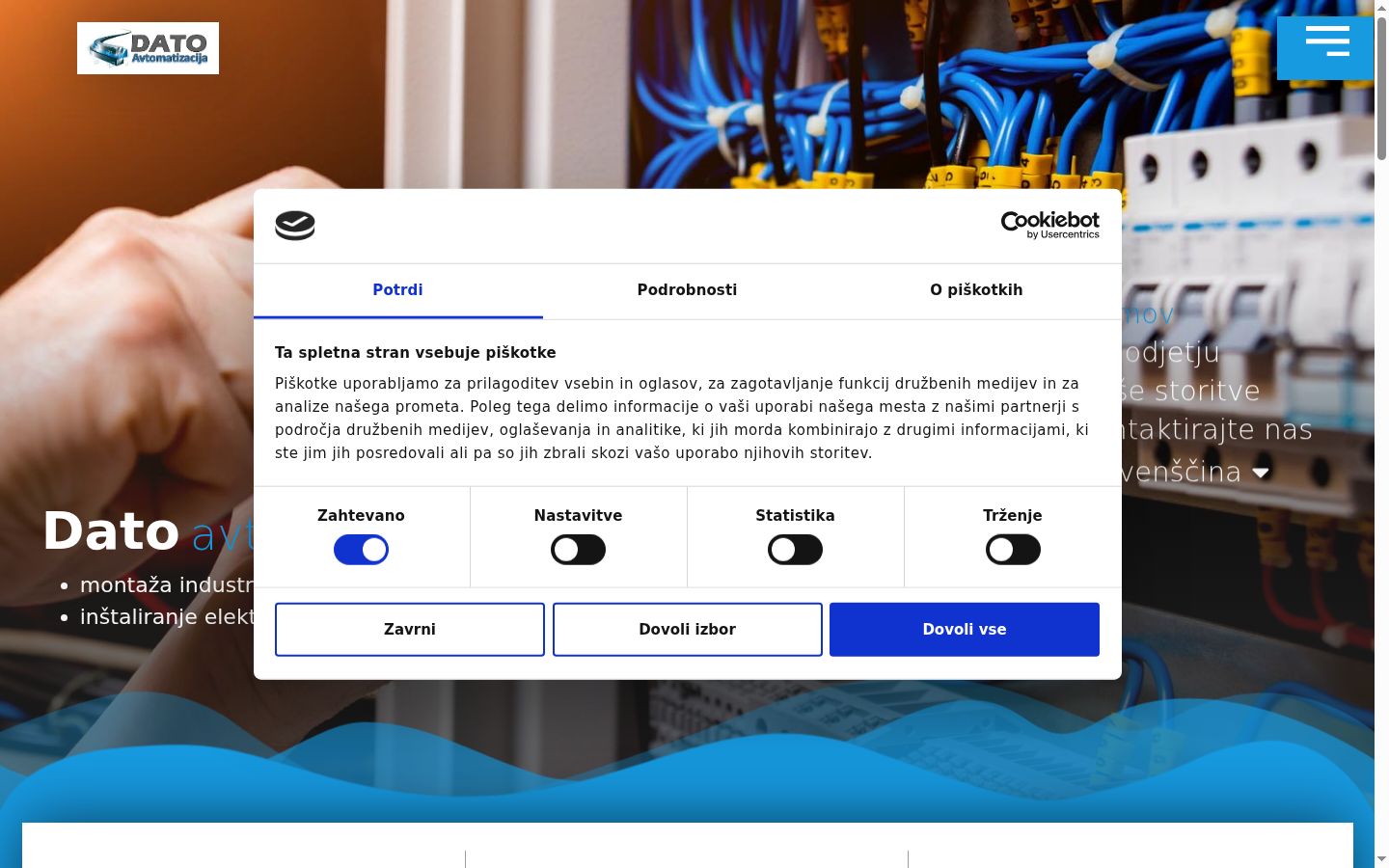 Screenshot tal-banner tal-kunsens muri qabel kwalunkwe interazzjoni