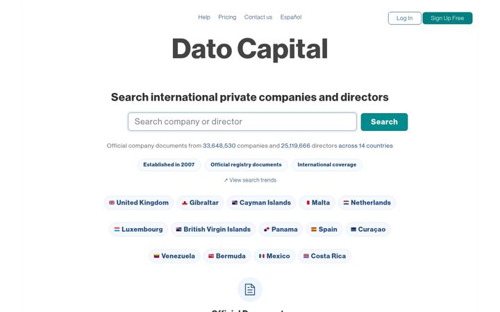 Screenshot of datocapital.com
