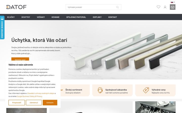Screenshot of datof.sk