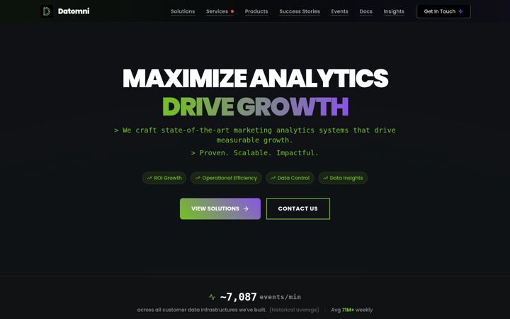 Screenshot of datomni.com