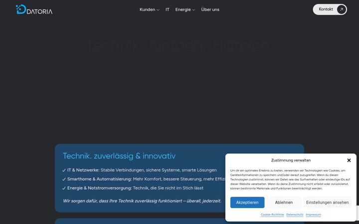 Captura de pantalla de datoria.net