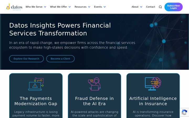 Screenshot of datos-insights.com