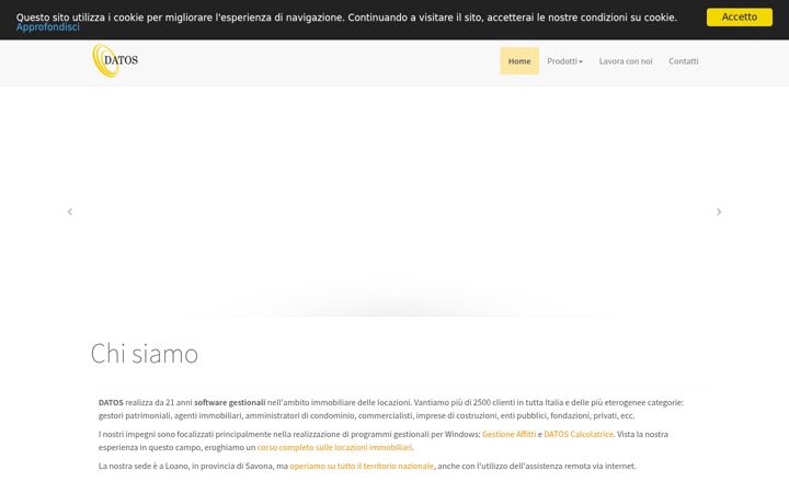 Screenshot of datos.it