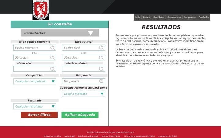 Screenshot ta' datosfutbolcihefe.es