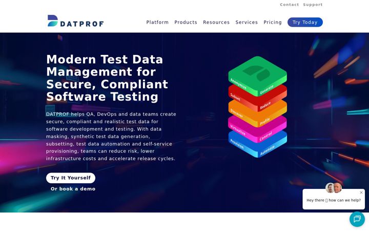 Screenshot van datprof.com