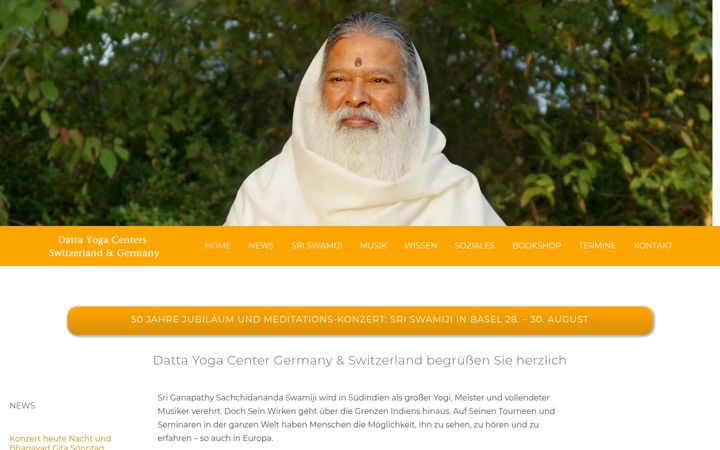 Screenshot of dattayogacenter.de