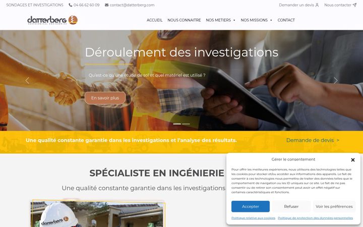 Screenshot of datterberg.com