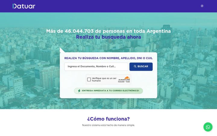 Screenshot of datuar.com