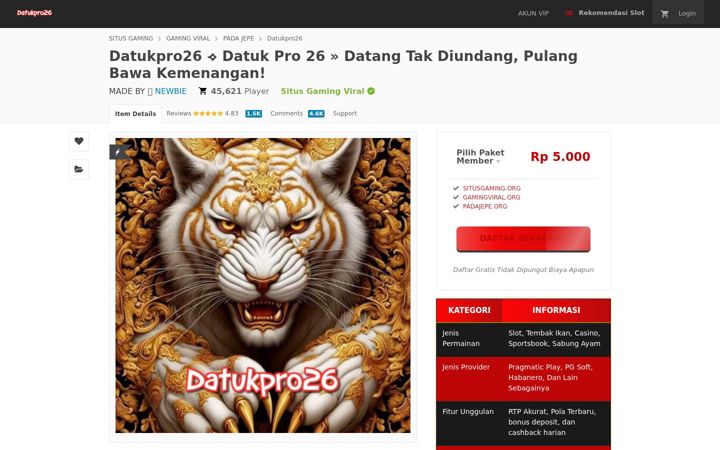 Captură de ecran a datukpro26.org