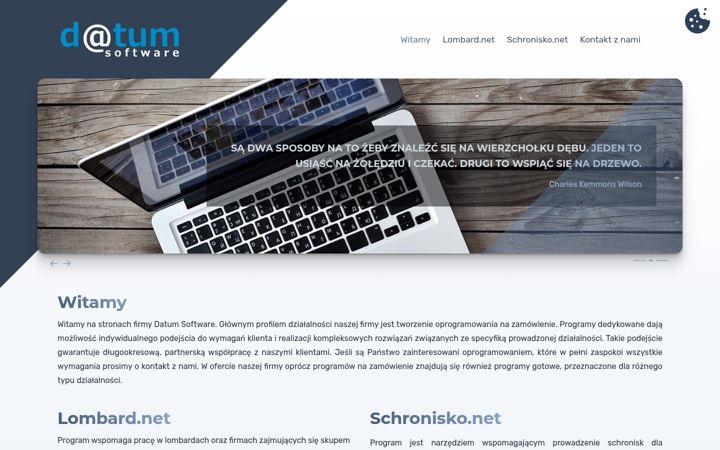 Screenshot of datum.com.pl