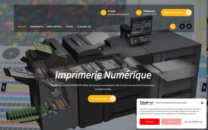 Screenshot of daubour.fr
