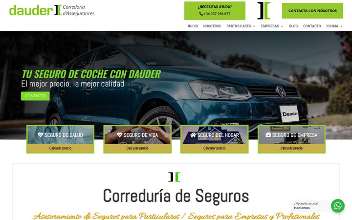 Screenshot of dauder.com