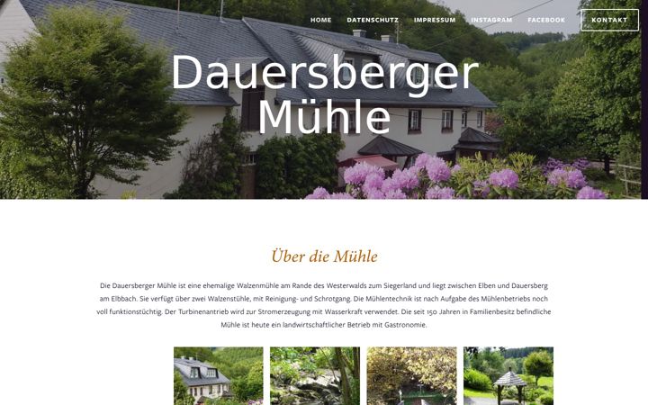 Screenshot of dauersberger-muehle.de
