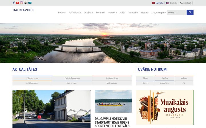 Screenshot of daugavpils.lv
