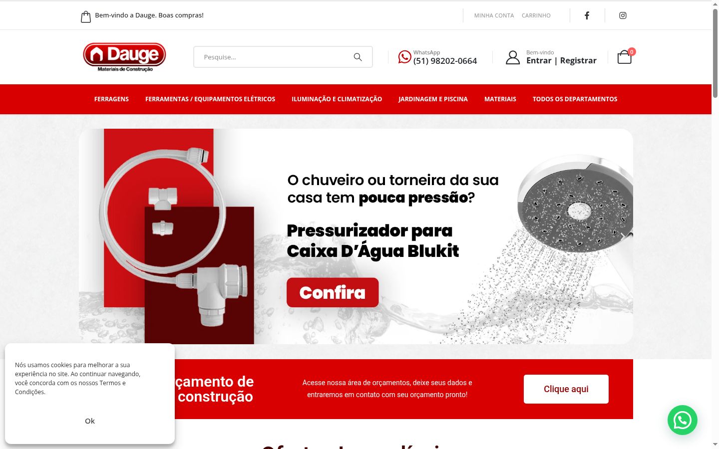 Snímka obrazovky banera súhlasu zobrazeného pred akoukoľvek interakciou