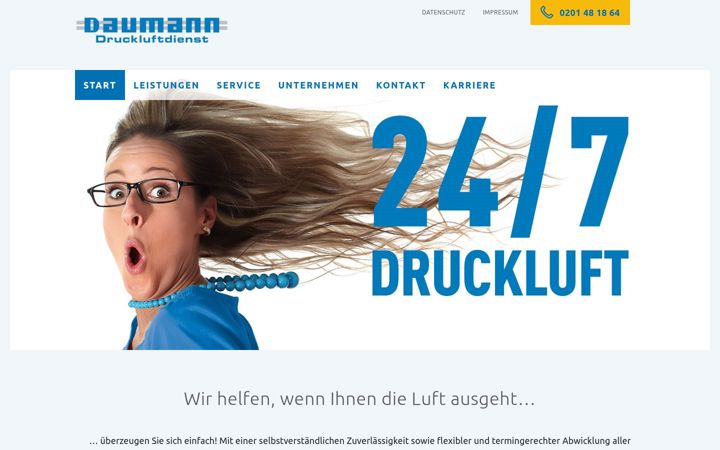 Screenshot of daumann-druckluftdienst.de