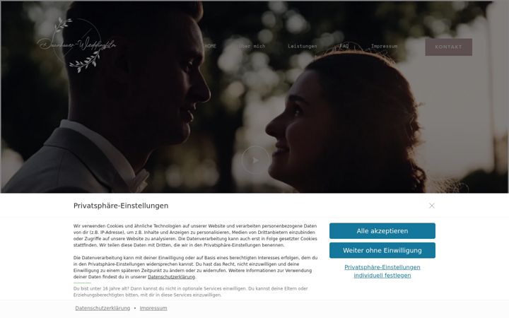 Posnetek zaslona daunhauer-weddingfilm.de