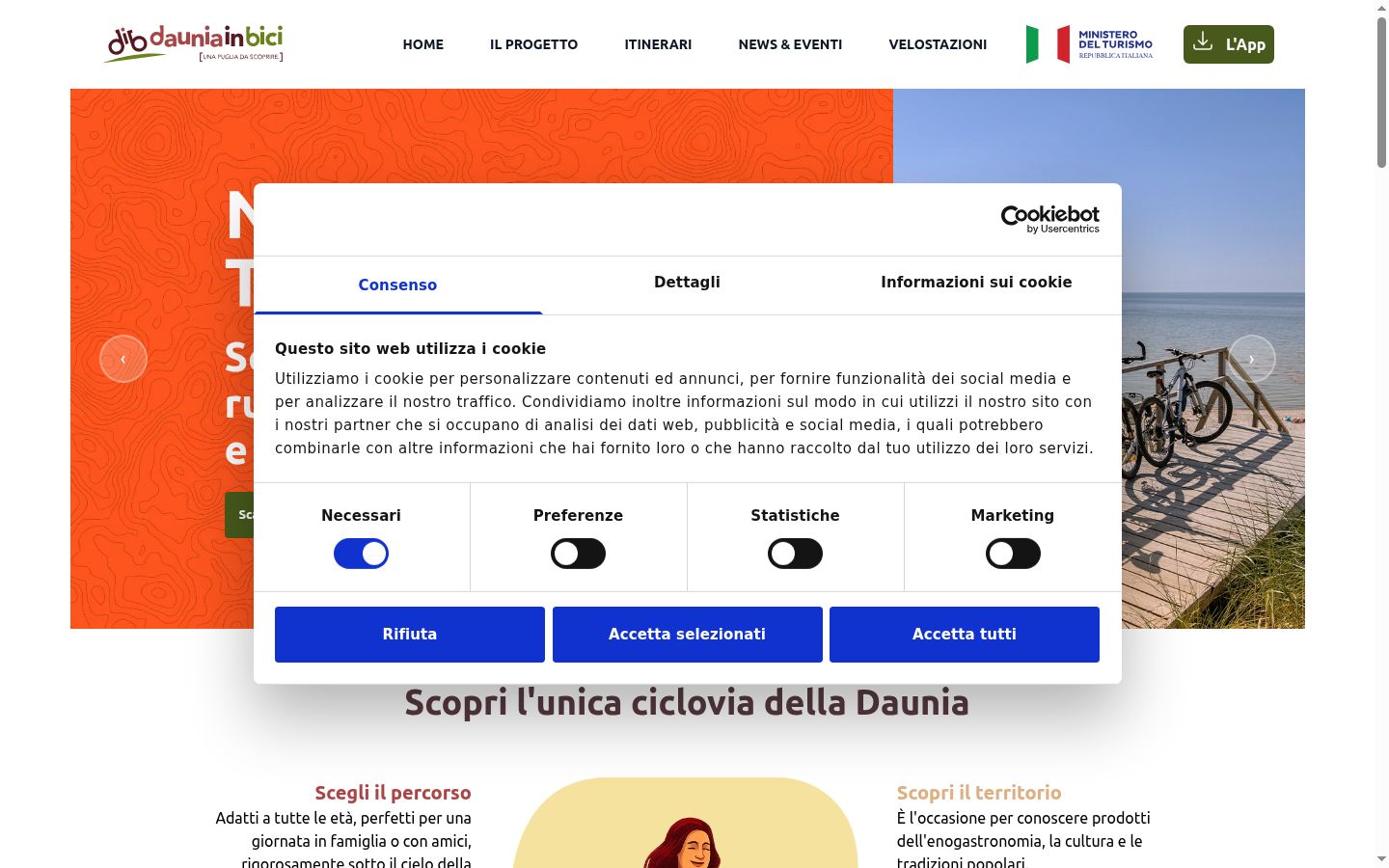 Screenshot tal-banner tal-kunsens muri qabel kwalunkwe interazzjoni