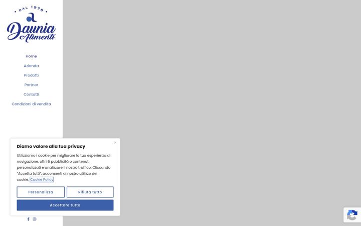 Screenshot of daunialimenti.it