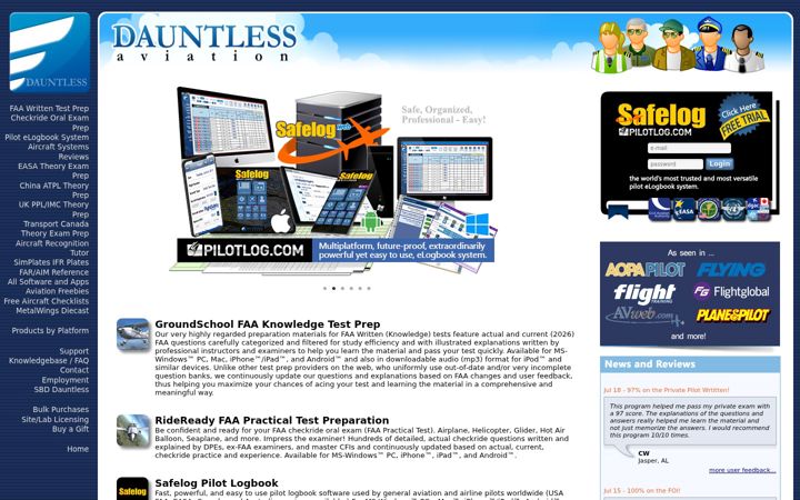 Screenshot of dauntless-soft.com