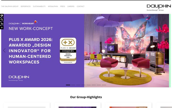 Screenshot of dauphin-group.com