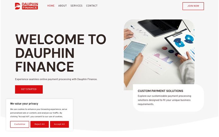 Screenshot of dauphin.finance