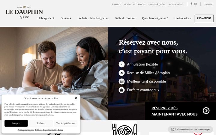 Screenshot of dauphinquebec.com