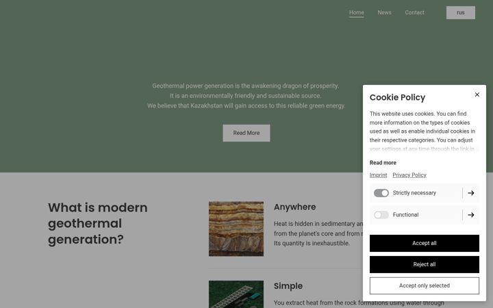 Screenshot of daurenergy.com