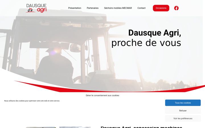 Screenshot of dausqueagri.fr