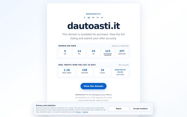 Screenshot of dautoasti.it