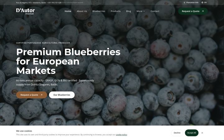 Screenshot of dautormarket.pt