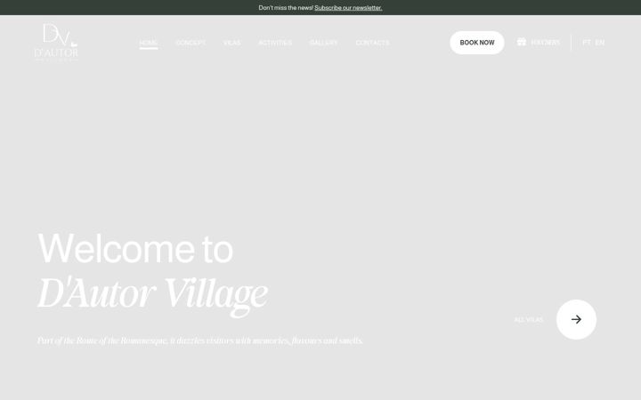 Screenshot of dautorvillage.pt