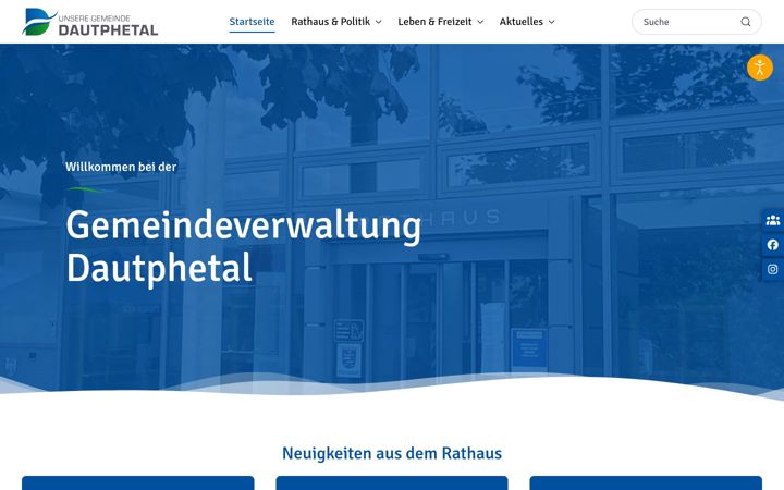 Screenshot of dautphetal.de