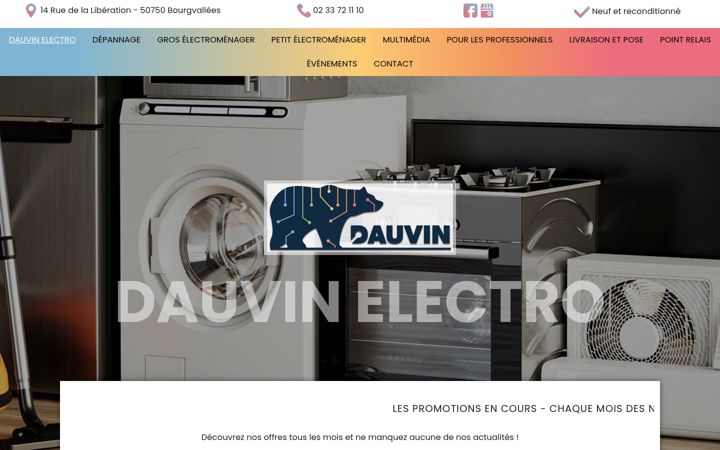 Screenshot of dauvin-electro.fr