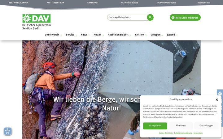 Screenshot of dav-berlin.de