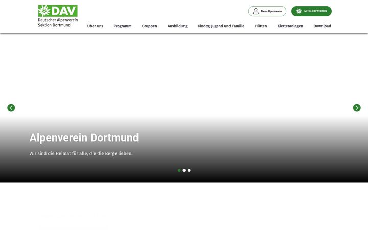 Screenshot of dav-dortmund.de
