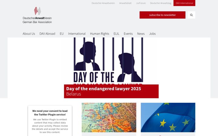 Screenshot of dav-international.eu