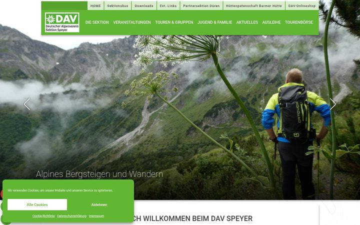 Screenshot of dav-speyer.de