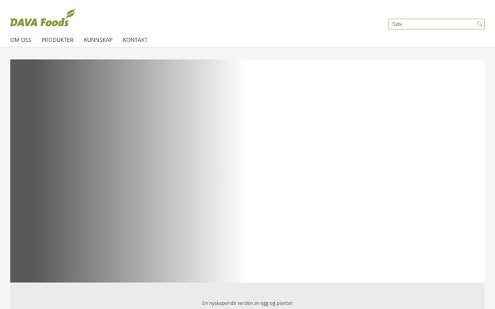 Screenshot of davafoods.no