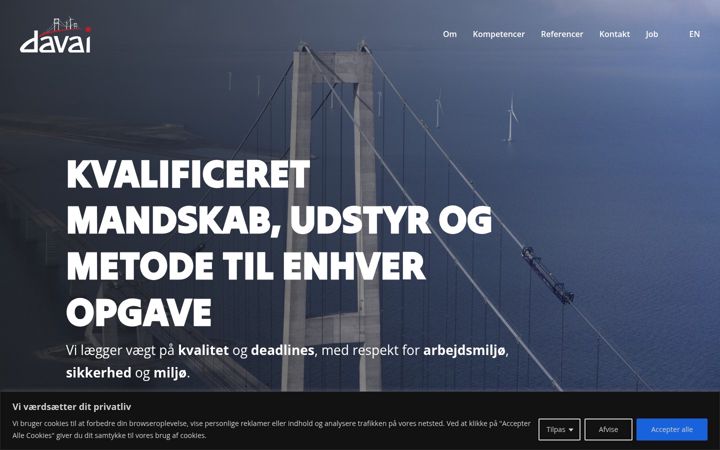 Screenshot of davai.dk