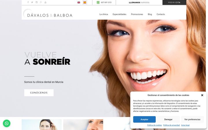 Screenshot of davalosybalboa.com