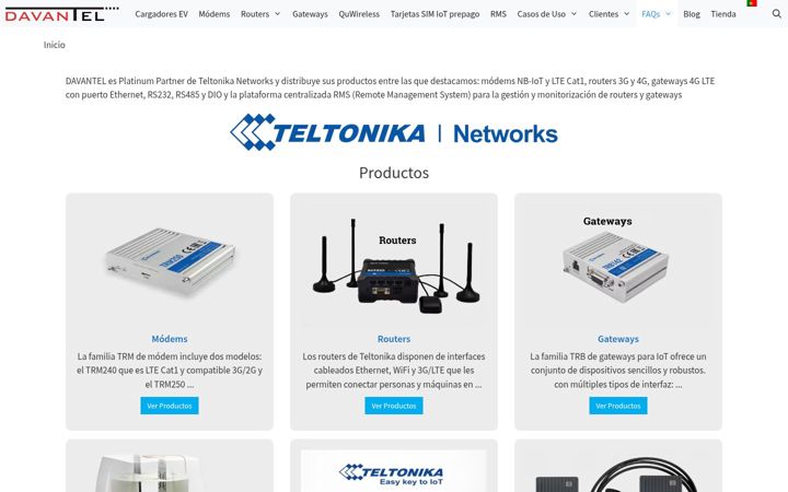 Screenshot di davantel.es