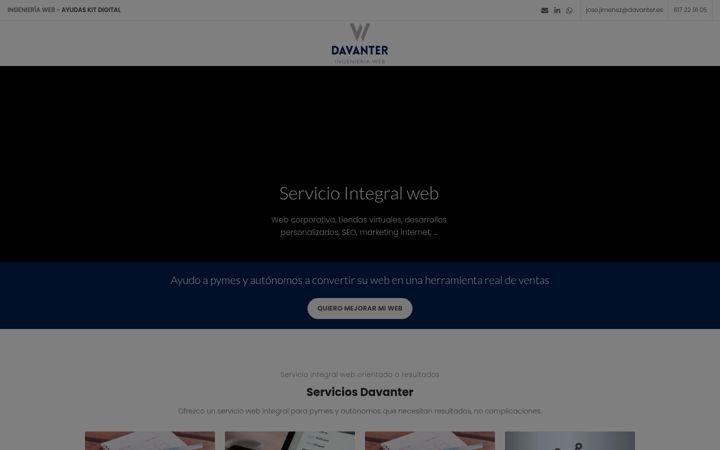 Screenshot di davanter.es