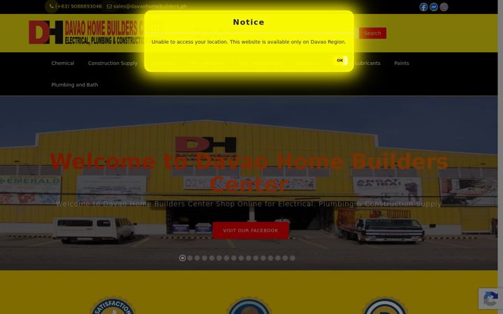 Screenshot of davaohomebuilders.com
