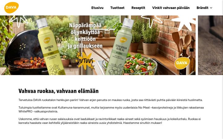 Skærmbillede af davasuomi.fi